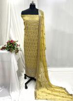 Shimmer Yellow Festival Wear Hand Work Salwar Suit